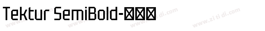 Tektur SemiBold字体转换 Tektur SemiBold字体转换